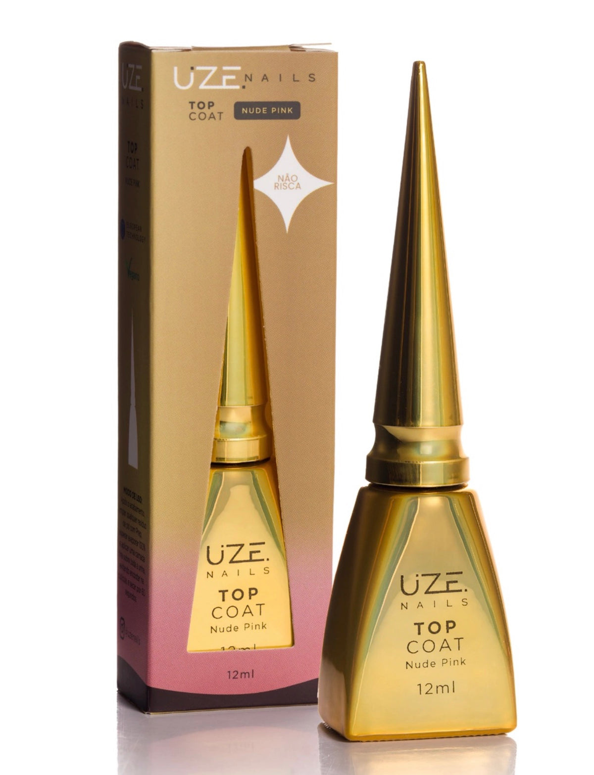 Top Coat Nude Pink 12ml Uze Nails